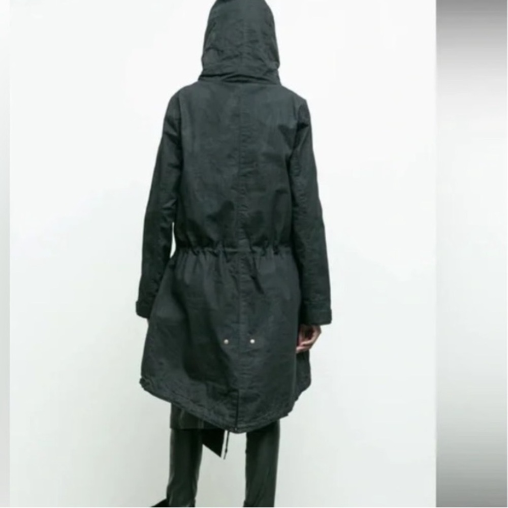 🆕 Nicolas K x Free People Byard Trench Jacket Waxed Canvas - Picture 4 of 10